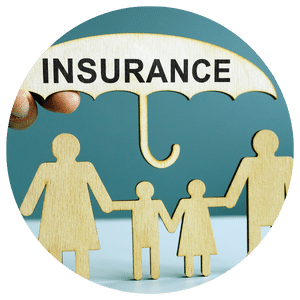 insurance umbrella over family